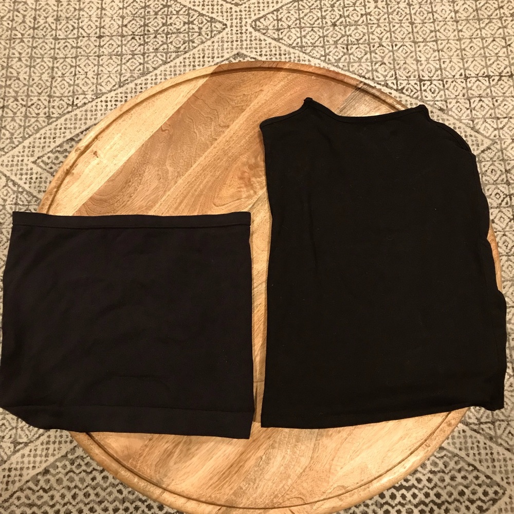 Black belly band + black nursing tank
